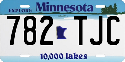 MN license plate 782TJC