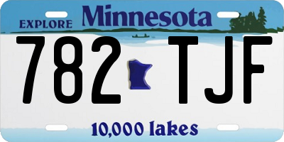 MN license plate 782TJF
