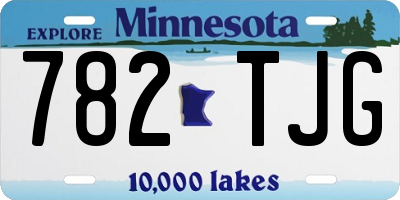 MN license plate 782TJG