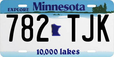 MN license plate 782TJK