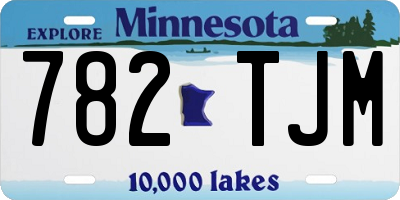 MN license plate 782TJM