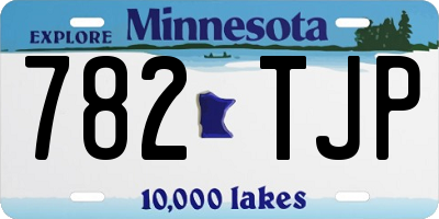 MN license plate 782TJP