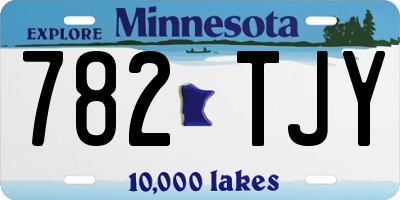 MN license plate 782TJY