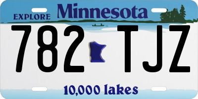 MN license plate 782TJZ