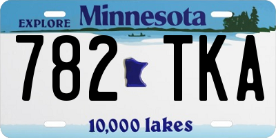 MN license plate 782TKA