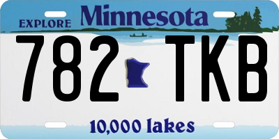 MN license plate 782TKB