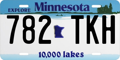 MN license plate 782TKH