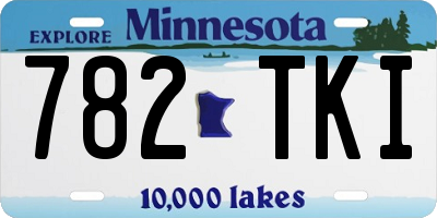 MN license plate 782TKI