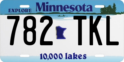 MN license plate 782TKL