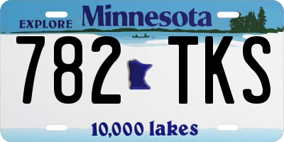 MN license plate 782TKS