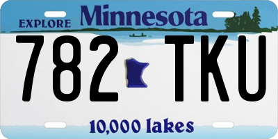 MN license plate 782TKU