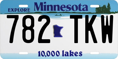 MN license plate 782TKW