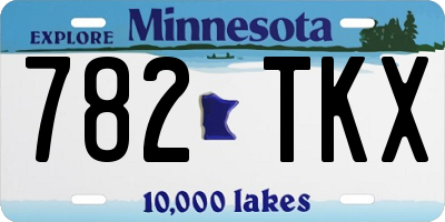 MN license plate 782TKX