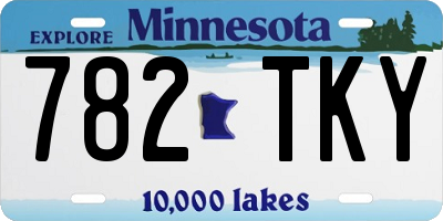 MN license plate 782TKY