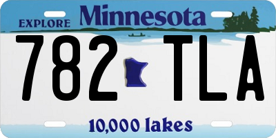 MN license plate 782TLA