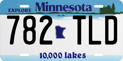 MN license plate 782TLD