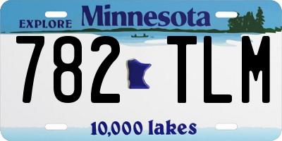 MN license plate 782TLM