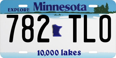 MN license plate 782TLO