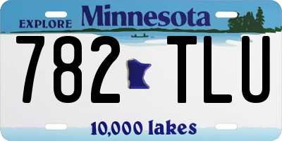 MN license plate 782TLU