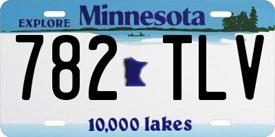 MN license plate 782TLV