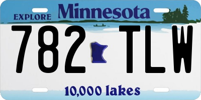 MN license plate 782TLW