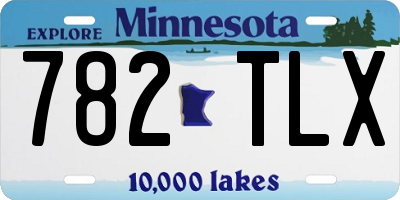 MN license plate 782TLX