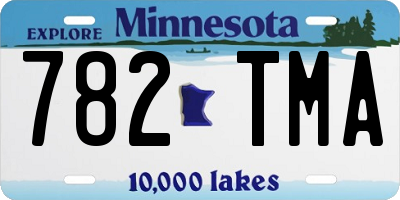 MN license plate 782TMA