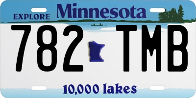 MN license plate 782TMB