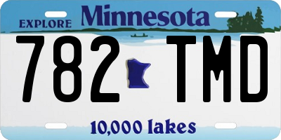 MN license plate 782TMD