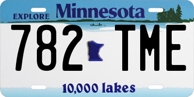 MN license plate 782TME