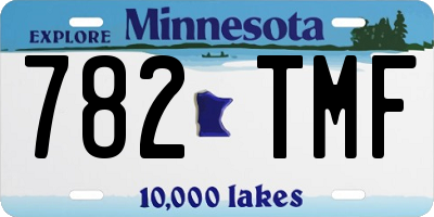 MN license plate 782TMF
