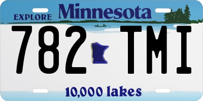 MN license plate 782TMI