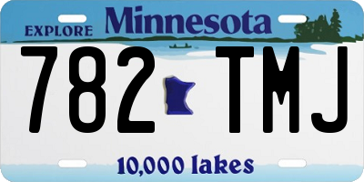 MN license plate 782TMJ