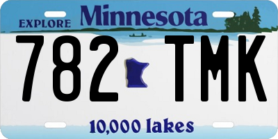 MN license plate 782TMK