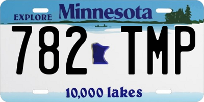 MN license plate 782TMP