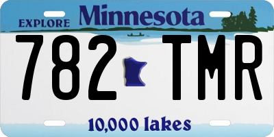 MN license plate 782TMR