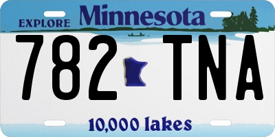 MN license plate 782TNA