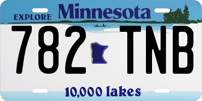 MN license plate 782TNB