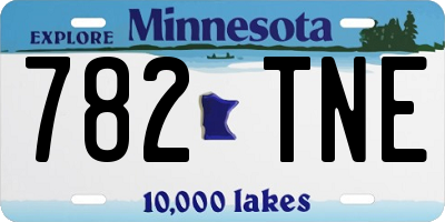 MN license plate 782TNE