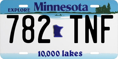 MN license plate 782TNF