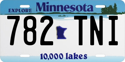 MN license plate 782TNI
