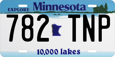MN license plate 782TNP