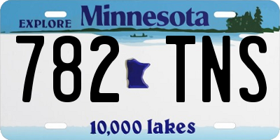 MN license plate 782TNS