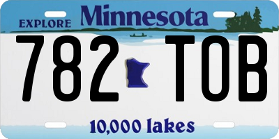 MN license plate 782TOB