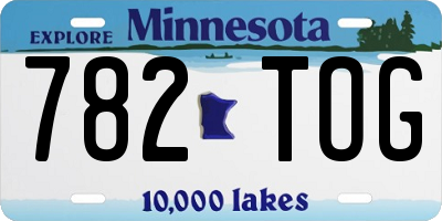 MN license plate 782TOG