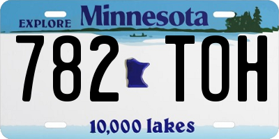 MN license plate 782TOH