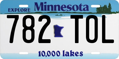 MN license plate 782TOL