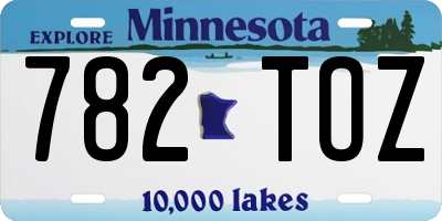 MN license plate 782TOZ