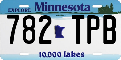 MN license plate 782TPB