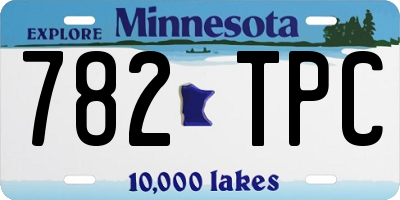 MN license plate 782TPC